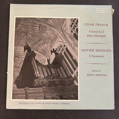 Franck   Choral No.2 / Messiaen   L Ascension (Argo ZRG 5339) LP Vinyl