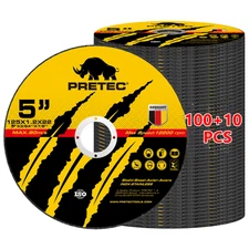 110 Pack 5 x 7/8 in Cut-Off Wheels,Professional Cutting Discs for Angle Grinder