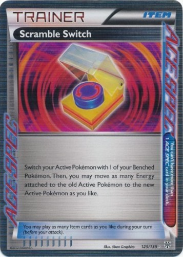 Scramble Switch - 129/135 - Holo Rare LP, English Pokemon Plasma Storm