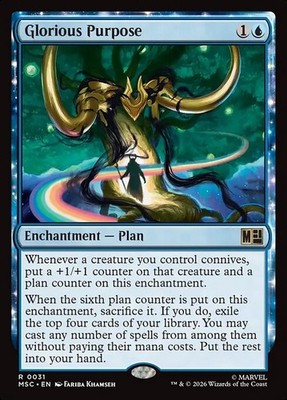 *MtG: GLORIOUS PURPOSE - Commander Marvel Super Heroes Rare - magicman-europe*