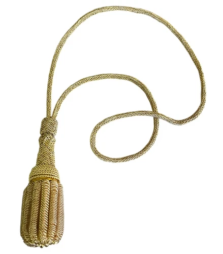 Military Sword Knot Gold Bullion Braided Cord Tassel Acorn Army Navy Vintage USA