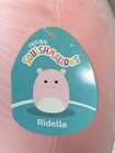 Squishmallows Ridelle Hippo Plush Toy Large 12in Pink/White Washable — photo 2