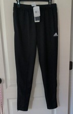 NWT Adidas Aeroready Slim Fit Pants Women's Size S Adj Waist Zip Ankle Pockets