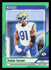 2024 Donruss #293 Kobie Turner Press Proof Green