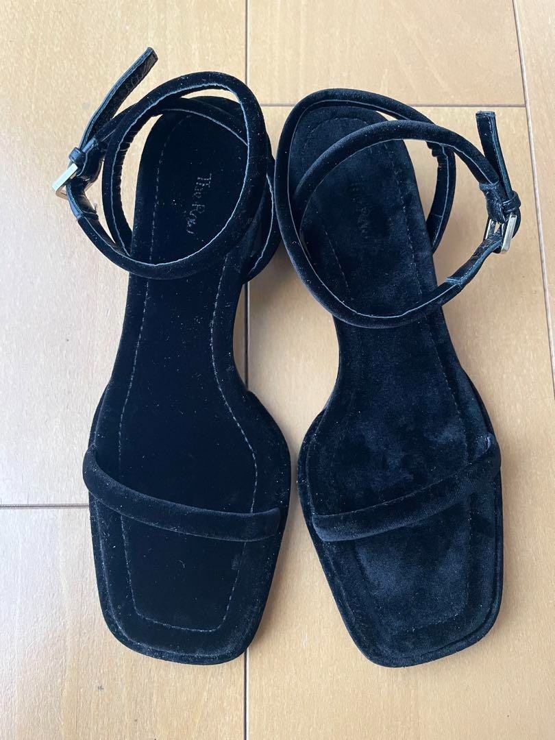 FILA Sandali The Row colore nero taglia 35 materiale velluto donna usati dal Giappone