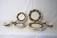 HOME COLLECTION HARVEST CHINA JCPENNEY 12 Pc Set 3 Pc Pl Setting Service for 4