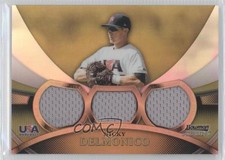 2010 Bowman Sterling Triple Gold Refractor 22/50 Nick Delmonico Nicky 0a1