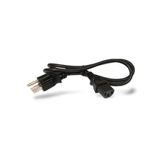 3ft Universal Power Cord NEMA 5-15P to IEC320C13 18 AWG - Black