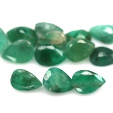 8.37 CT. Gemstone Unheated 13Pcs Green Emerald Zambia Pear