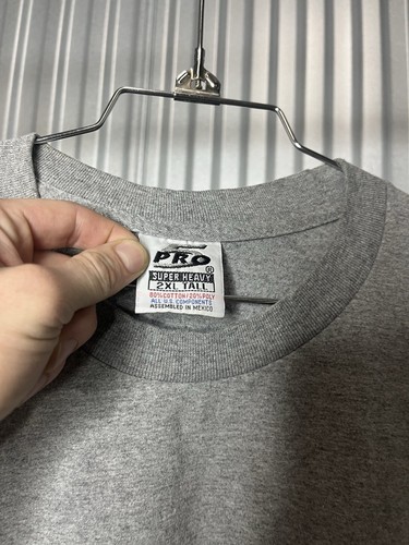 Camicia PRO super pesante grigia manica lunga uomo 2XL alta misto cotone/poli casual - Foto 9 di 13