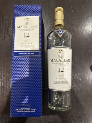 Macallan 12 Jahre Double Oak Whisky Original Leerflasche und Box