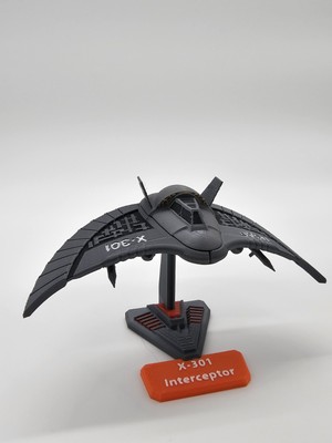 Stargate SG1 X301 Hybrid Modell Replik Schiff, Fighter Interceptor 3D gedruck...