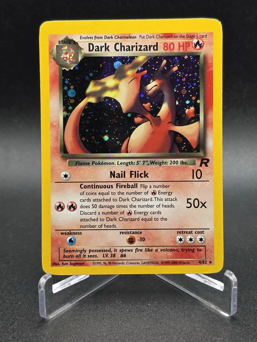 Darkness Charizard Pokémon TCG Team Rocket Individual Collectible