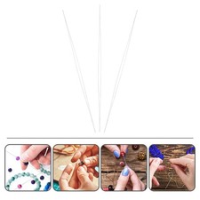3 Pcs Bracelet Making Needle for Beads Stainless Steel Beading Needles Tools