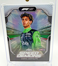 Gabriel Bortoleto 2025 Topps Chrome F1 Speed Demons RC SD-10 Sauber