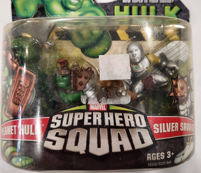 Marvel Super Hero Squad Planet Hulk and Silver Savage Figures NEW
