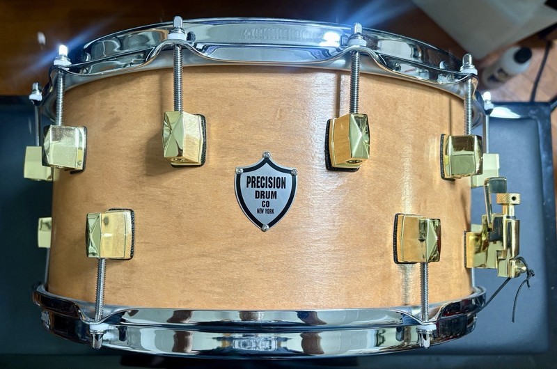 Custom Made: Venable/Frank Wolf/Precision Drum Co. 7x14, 2-1, 10ply Maple Snare