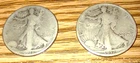1917  and 1918S Walking Liberty Silver Half Dollar