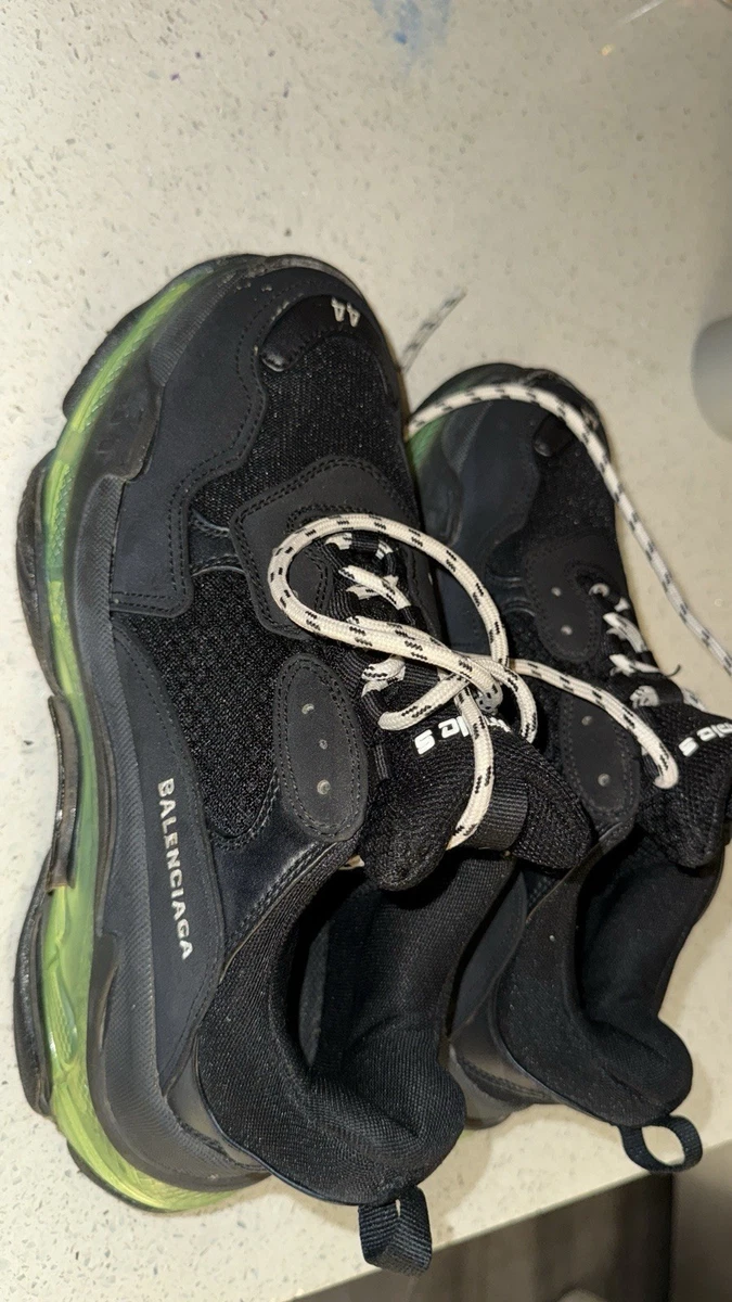 Balenciaga Triple S Sneaker Black Yellow Fluo for sale | eBay
