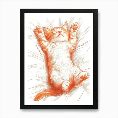 Kitty Cat 2 Art Print Framed Wall Art Poster Canvas Print Picture