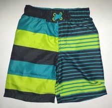 Boys Cherokee Multicolored Drawstring Swim Trunks Size S/P