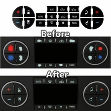 For GMC Buick Chevrolet Tahoe Yukon Ac Climate Control Dash Button Repair Decal
