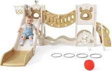 Scivolo per Bambini Con Scala Da Arrampicata, Canestro