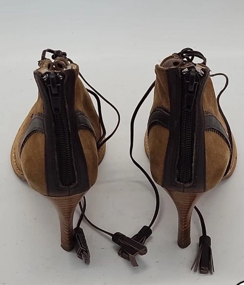 Bouties Plenty By Tracy Reese Dalida gamuza cuero ribete talla EU 36 Foto 3 de 4