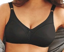Bali Double Support Bra Women's Size 34D Wireless Style 3820 Black