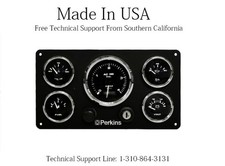 Perkins Engine Marine Instrument Panel Pre Wired - Made in USA