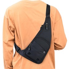 Small Sling Bag For Men Waterproof Crossbody Bag Man Purse Slim Chest Backpac...