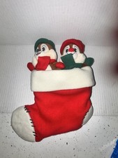 Disney Chip 'n DaleDuo in SantaStocking ChristmasHoliday Plush