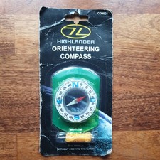 Highlander Orienteering Compass with Luminous Dial Map Walking Hiking (COM024)