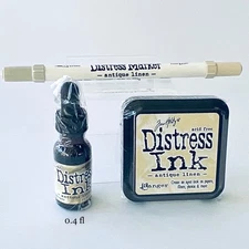 Tim Holtz Distress 3x3 Ink Pad, Marker and Ranger Reinker 12 Sets to Pick Set/3