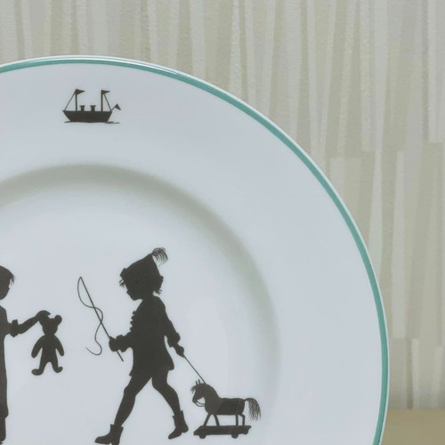 HERMES Silhouettes Plate 20cm - Picture 3 of 8