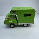 Vintage Green Metal Tonka Truck Camper RV Van