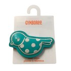 NWT Gymboree puffy patent bird hair clip barrette Happy Bluebird NEW — photo 1
