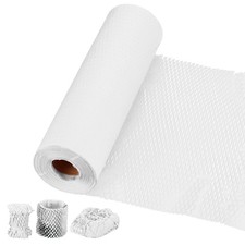 Honeycombs Packing Paper, 12" x 164' Honeycombs Cushioning Wrap Roll, White