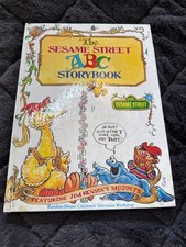 Vintage Childrens Book, The Sesame Street ABC Story Hardcover Book 1974