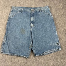 Vintage 90s Wrangler Carpenter Shorts Mens 40 Blue Denim Utility Workwear