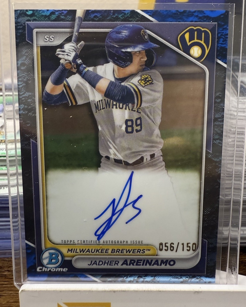 2024 Bowman Chrome Blue Auto /150 Lunar Jadher Areinamo #CPA-JA