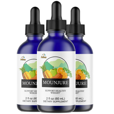 MOUNJURE - Amino Diet Drops- Keto & Weight Support- 3 Bottles- 180 ml (2fl oz)