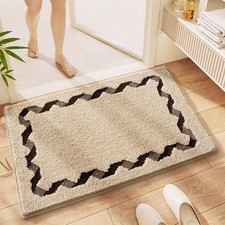 Rugs Non-Slip Washable, Extra Soft Absorbent Bath Rug, Machine Washable Bathr...
