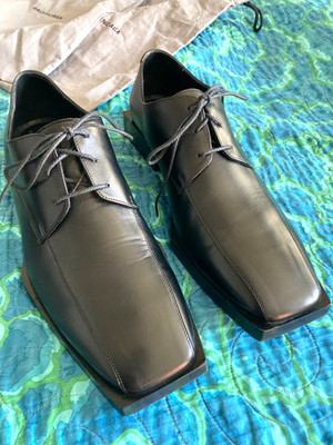Balenciaga Bloc Rim Square toe Derby shoes size EU42/ US 9 in Box