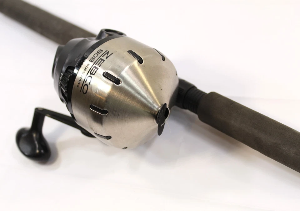 Zebco 808 Boss Hawg 7' Med H, 2 Piece Fishing Combo Solid Fiberglass Orange Tip - Image 3 of 4