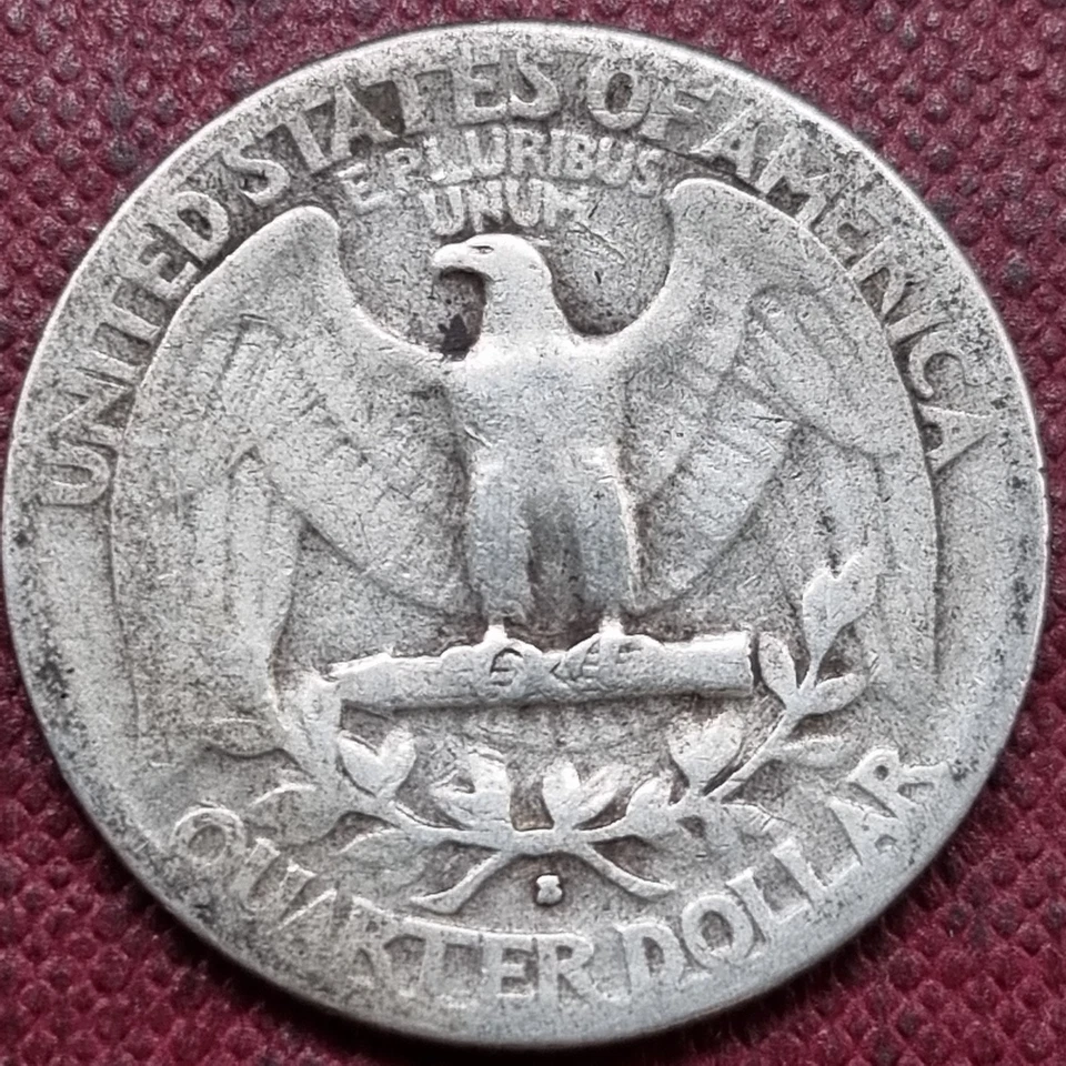 1939 S Washington Quarter 25c Silver Circulated #95053 - Image 2 of 2