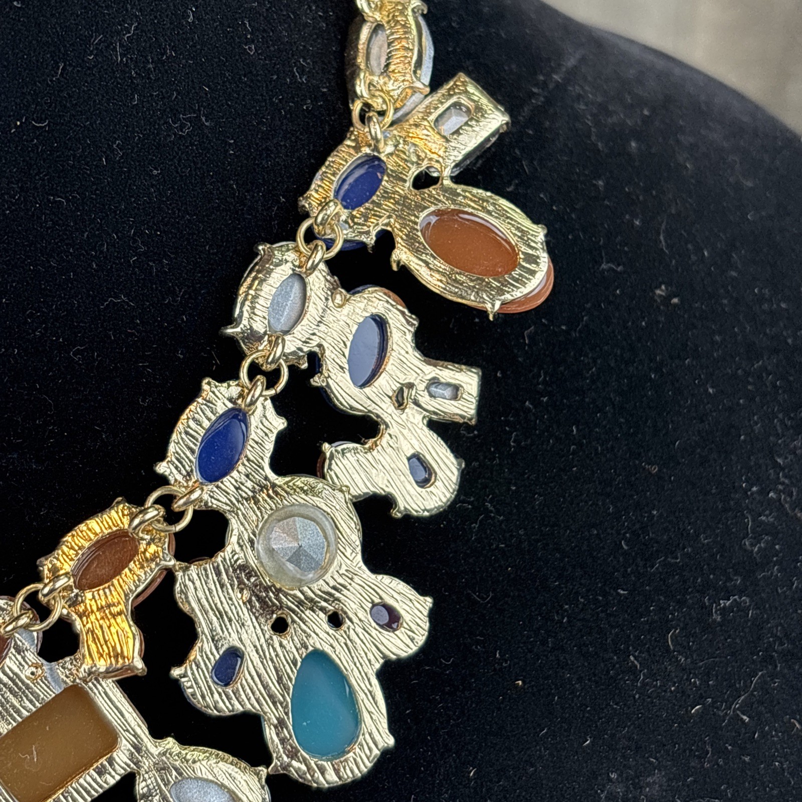 Maximalist Multicolor Statement Necklace Bold Chu… - image 8