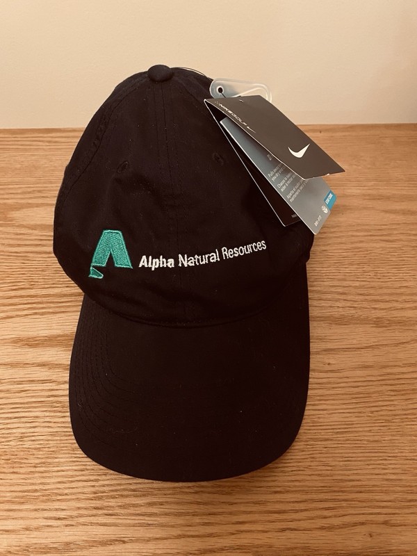 Rare NEW w/ Tags Alpha Natural Resources Coal Mine Nike Dri-Fit Hat Cap Unisex