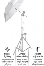 NEEWER 33" 83cm Studio Flash Translucent White Soft Umbrella