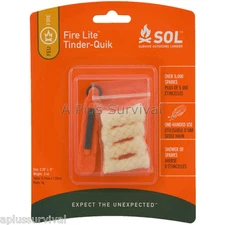 Spark Lite Fire Starter & Tinder Quik - Survival